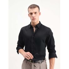 Rare Rabbit Men Como-26 Black Primary Shirt