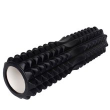 Strauss Grid Foam Roller, 33 cm (Black)