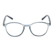 VAST Unisex Round Anti Glare UV Protection Full Frame Spectacles - (Zero Power) (7919)