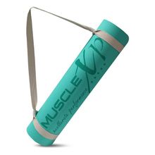 MuscleXP Eva Yoga Mat With Carrying Strap For Gym Workout & Yoga Exercise With 6mm(sea Green)