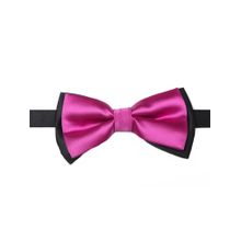 Tossido Pink Designer Woven Micro Fiber Bow Tie