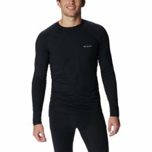 Columbia Men Black Full Sleeve Midweight Stretch Long Sleeve Top