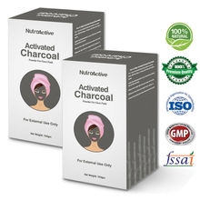 NutroActive Activated Charcoal Powder for Face Pack (Pack of 2)