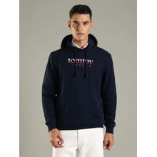 Tommy Hilfiger Logo Regular Fit Cotton Navy Blue Hoodies