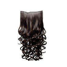 Artifice 5 Clip 26 Curly-Wavy Hair Extension - Maroon Highlights
