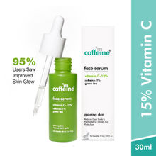 MCaffeine Green Tea & 15% Vitamin C Face Serum for Glowing Skin | Reduces Dark Spots & Depigments