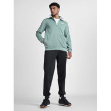 Puma Green Solid Regular Fit Jacket and Joggers (Set of 2)
