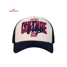 Red Tape Sand Ash & Navy Blue Colorblock Baseball Unisex Cap
