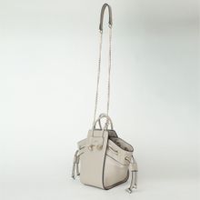 IYKYK by Nykaa Fashion Solid Taupe Drawstring-closure Bucket Bag