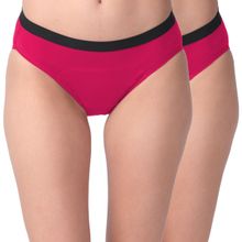 Adira Period Panty Modal Hipster For Women Hipster Fit Pack Of 2 - Fuschia