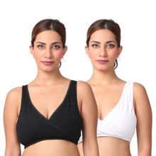 Morph Maternity Pack Of 2 Leak-Proof Sleep Nursing Bras - Multi-Color