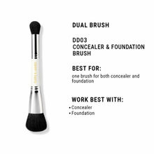 CUFFS N LASHES Concealer & Foundation Dual Brush - 03