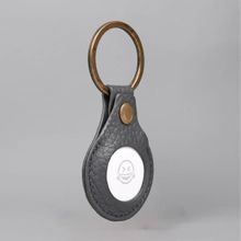 OUTBACK AirTag Leather Key Ring Charcoal