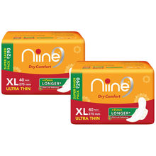 Niine Dry Comfort Ultra Thin XL Sanitary Napkins Combo (Pack Of 2)
