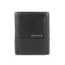 Cross Erie Tri Fold Black Leather Men Wallet