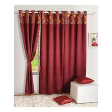 Swayam Polyester Pack of 1 Eyelets Door Curtain