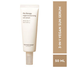 The Face Shop Vegan Korean Sunscreen Serum SPF 50+ PA++++ with Niacinamide & No White Cast