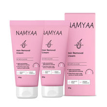 Namyaa Hair Removal Cream for Women with After Wax Soothing Serum & Vitamin C (Pack of 2)