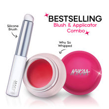 Nykaa Cosmetics Whipped Pudding Blush Pot - whip it up & Silicone Applicator