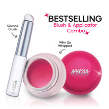 Nykaa Cosmetics Whipped Pudding Blush Pot - sweet whip & Silicone Applicator