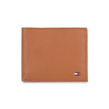 Tommy Hilfiger Felix Mens Leather Wallet Solid Tan