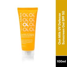 Organic Kitchen Oat Milk Uv Sunscreen Gel SPF 50 With Goji Berry, Green Tea For Oily & Dry Skin