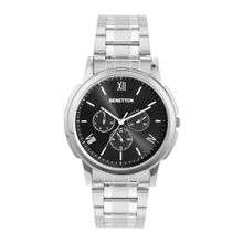 United Colors of Benetton Men Grey Round Brass Dial Analogue Watch - UWUCG0804 (M)
