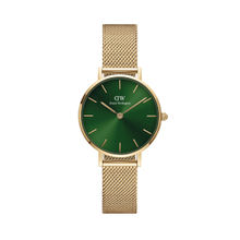 Daniel Wellington Petite Emerald 28mm Gold Mesh Strap Green Dial Women's Watch