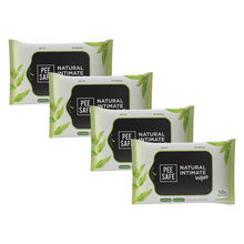 Pee Safe Natural Intimate Wipes - (Pack Of 4)