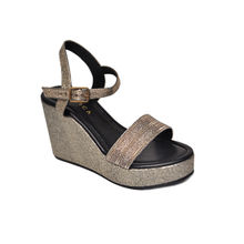 Perca Patterned Anabele Silver Wedges