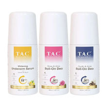 TAC - The Ayurveda Co. Rose, Lemon And Oudh Roll-On For Smooth & Refreshing - Pack Of 3