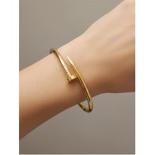 I Jewels Stylish Gold Plated Stylish Kada