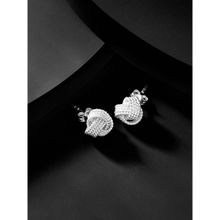 Peora 925 Sterling Silver Small Stud Earrings Wire Love Knot Jewellery-PF17E65