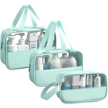 NFI Essentials Transparent Makeup Pouch for Women Travel Cosmetic Makeup Organizer Bag (M)