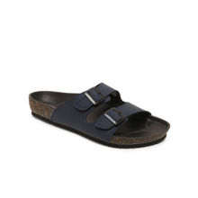 SOLETHREADS Hermes Navy Solid Mens Slides