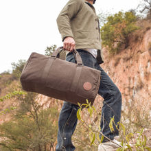 Mona B Unisex Solid Ayn Duffle Bag - Chocolate (L)