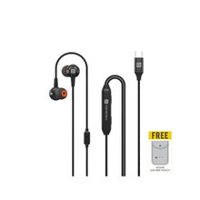 Portronics Ear 100 In-Ear Wired Earphone With Karaoke Mic. Usb Type C Jack 7.1 Surround Sound