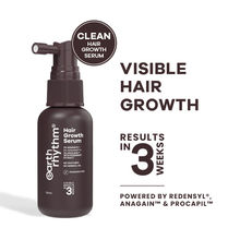 Earth Rhythm Hair Growth Serum with 3% Redensyl, 2% Anagain & 3% Procapil Visible Results in 3 Weeks