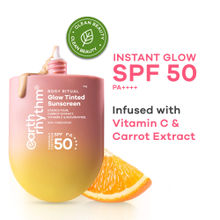 Earth Rhythm Rosy Ritual Glow Tinted Sunscreen In Vivo Tested SPF 50 PA ++++ with Vitamin C