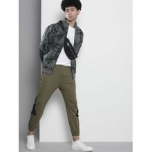 The Indian Garage Co Men Regular Fit Printed High Neck Charcoal Sweatshirt