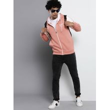 The Indian Garage Co Men Regular Fit Colorblock Multi-Color Hoodie