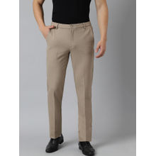 Subtract Flex Waist 4 Way Stretch Formal Trousers in Beige