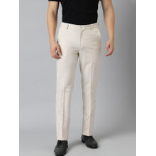 Subtract Flex Waist 4 Way Stretch Formal Trousers in Cream