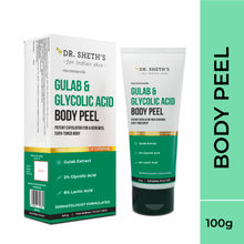 Dr. Sheth's Gulab & Glycolic Acid Body Peel for Glow I Exfoliating, Brightening & Tan Removal | 100g