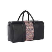 FUR JADEN Eco Friendly Vegan Leather Sustainable and Durable Duffle Bag With Detachable Strap (M)