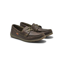 WOODLAND Khaki Mens Boat Shoes