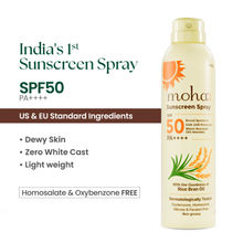 Moha SPF 50 PA++++ Sunscreen Spray Sweat-Resistant, UVA & UVB Protection for Active Outdoor Use