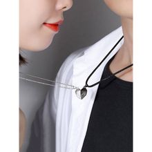 Yellow Chimes Black Couple Heart Locket Pendant