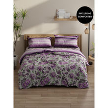 KOPA Smooth Double Comforter with 1 Double Bedsheet 2 Pillow Covers Multi-Color (Set of 3) (Queen)