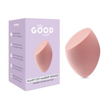 Feel Good Club Slant Cut Makeup Blender Sponge -Beauty Puff For Foundation Concealer Blush & Contour
